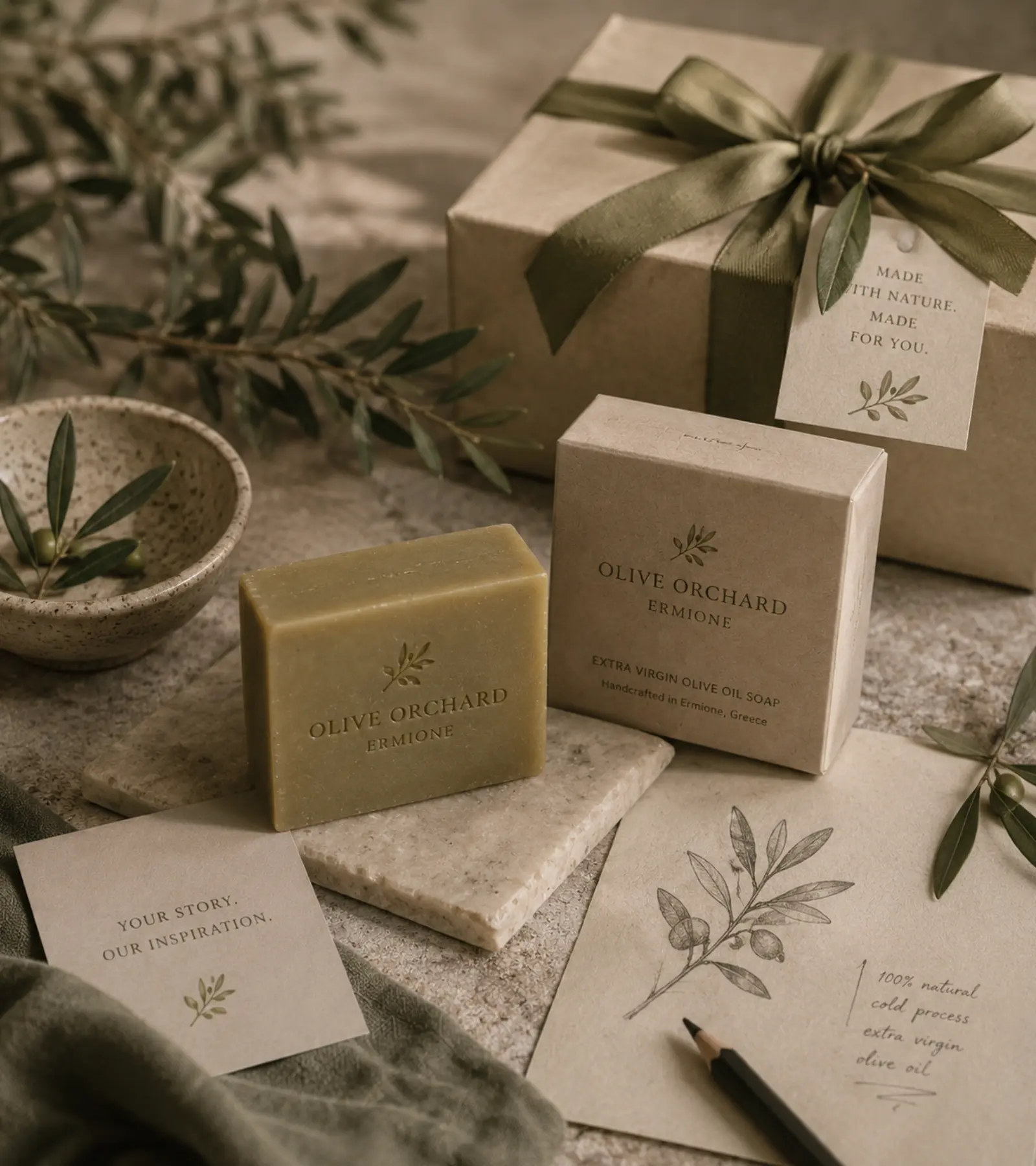 Bespoke soap packaging and presentation