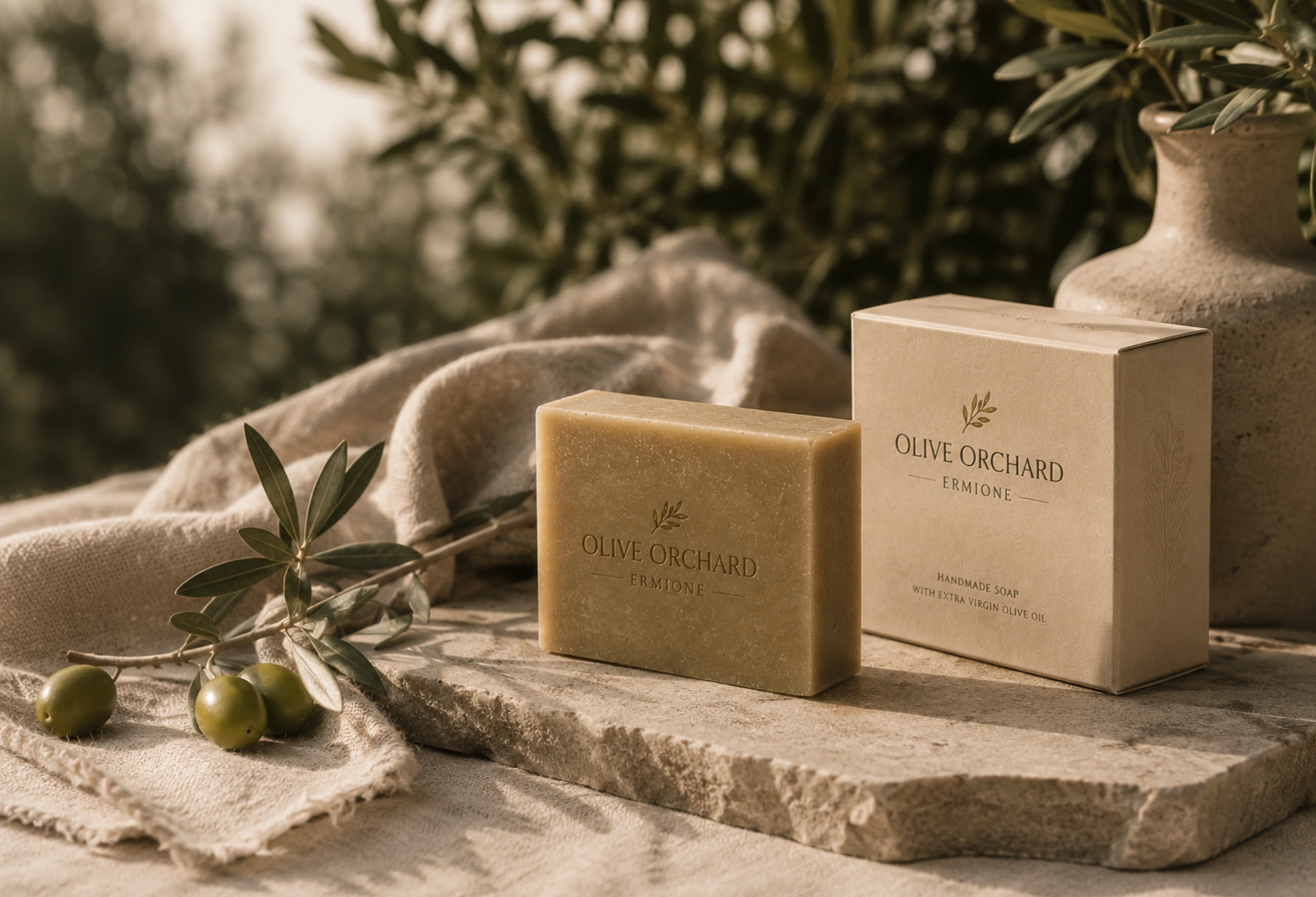 Olive Orchard Ermione bespoke soap solutions for hospitality and gifts
